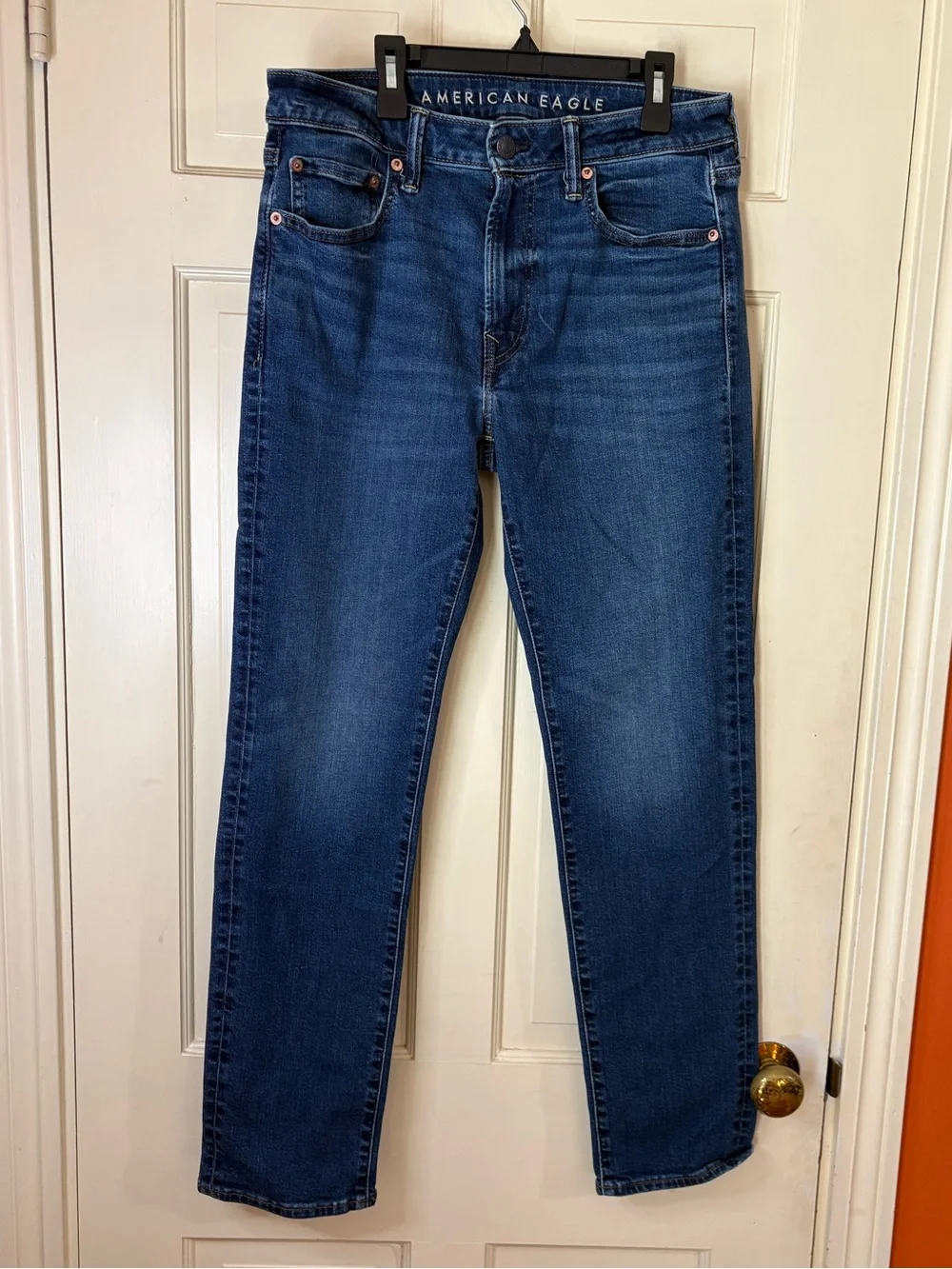 American Eagle Slim Straight Jeans Men's 31x32 Blue Denim Next level Airflex